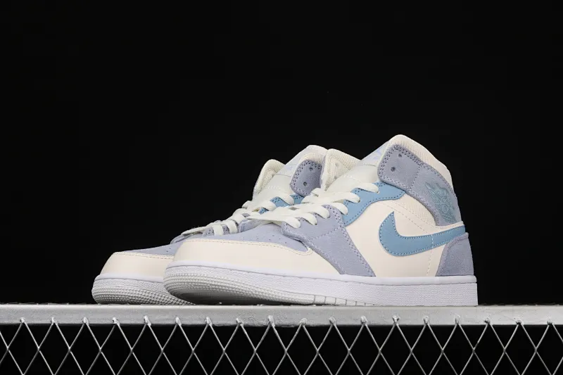 All categories Air Jordan Jordan series basketball shoes Air Jordan 1 Mid Air Jordan 1 Mid AJ1 Joe 1 China suede splicing blue DA4666-100